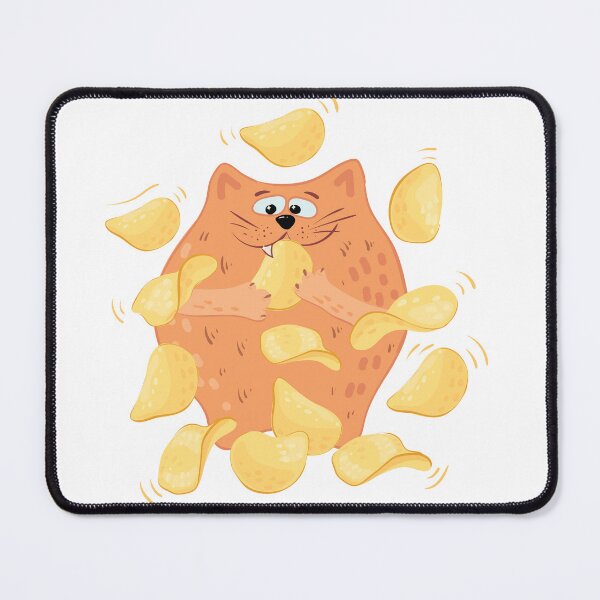 Item preview, Red cat eats chips designed and sold by Deepness2023.