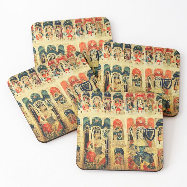 Item preview, JOSHUE AND KING DAVID WITH HEROES AND HEROINES Medieval Tapestry designed and sold by BulganLumini.