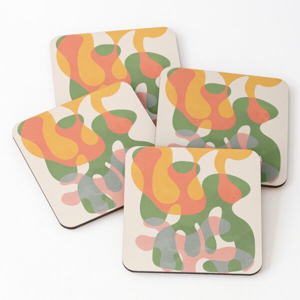 Item preview, Colorful Blob Abstract Shapes designed and sold by technicolorable_art.