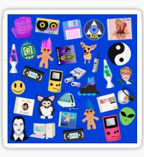90s ICONS blue Sticker
