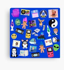 90s ICONS blue Canvas Print