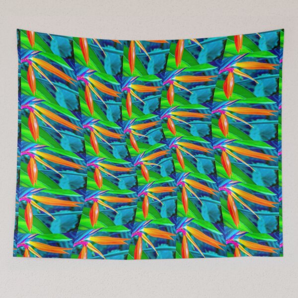 Item preview, Green and Orange Floral Pattern designed and sold by Patternflower.