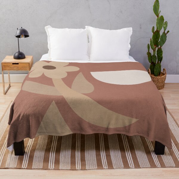 Item preview, Mid Century Abstract Floral, Brown Colors designed and sold by technicolorable_art.