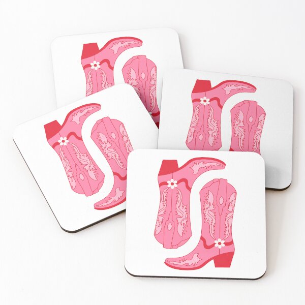 Item preview, Pink and Red Cowboy Boots Illustration designed and sold by joannathangiah.