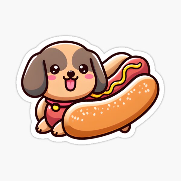 Artikel-Vorschau von Hotdog-Hund süß, designt und verkauft von Delidream.