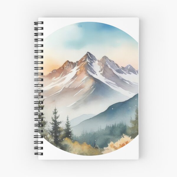 Item preview, Scenic Mountain Landscape Clipart (1288) designed and sold by WASjourney.