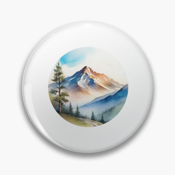Item preview, Minimalist Watercolor Mountain Clipart (1289) designed and sold by WASjourney.