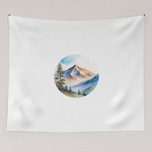 Item preview, Minimalist Watercolor Mountain Clipart (1289) designed and sold by WASjourney.