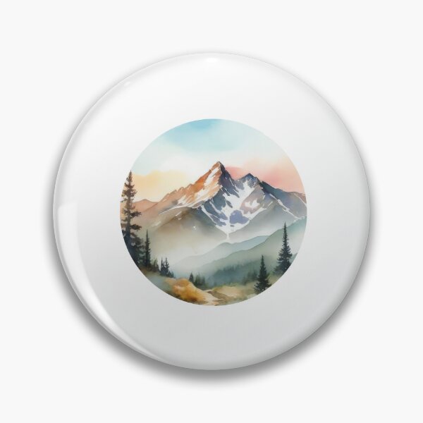 Item preview, Mountain Landscape Centered Clipart (1290) designed and sold by WASjourney.