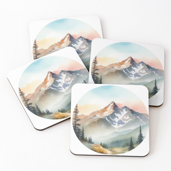 Item preview, Mountain Landscape Centered Clipart (1290) designed and sold by WASjourney.