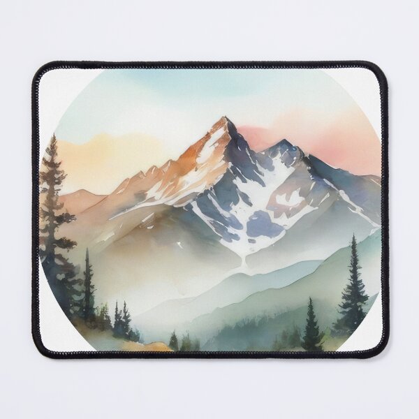 Item preview, Mountain Landscape Centered Clipart (1290) designed and sold by WASjourney.