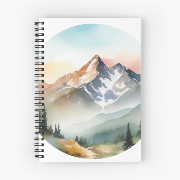 Item preview, Mountain Landscape Centered Clipart (1290) designed and sold by WASjourney.