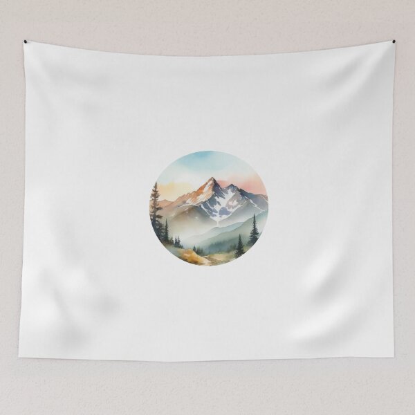 Item preview, Mountain Landscape Centered Clipart (1290) designed and sold by WASjourney.