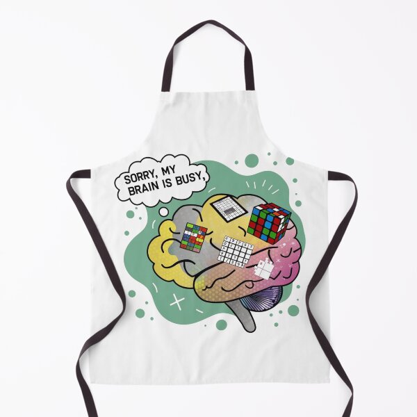 Item preview, Sorry, my brain is busy - green designed and sold by Endless Projects.