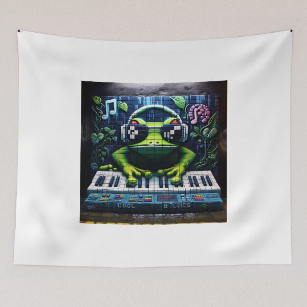 Item preview, frog in the wall designed and sold by SabyDigitalArt.