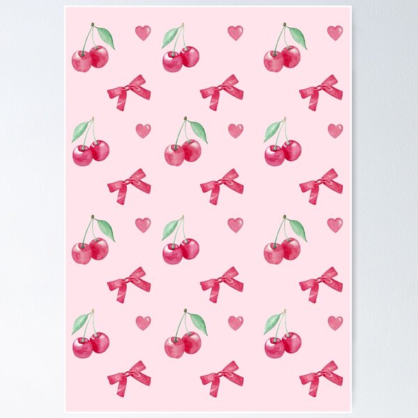 Item preview, Coquette Aesthetic Watercolor Pattern designed and sold by AestheticAnnette.