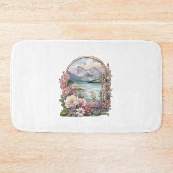 Item preview, Mountain Lake Self-Care Sticker (1296) designed and sold by WASjourney.