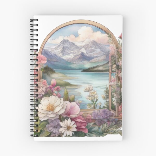 Item preview, Mountain Lake Self-Care Sticker (1296) designed and sold by WASjourney.