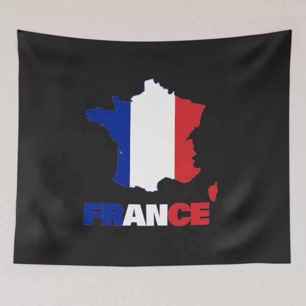 Item preview, France Flag Map designed and sold by AnimalsDH305.
