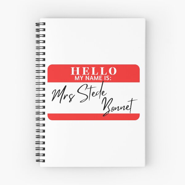 Item preview, Hello, my name is Mrs Stede Bonnet designed and sold by AdhdPunk.