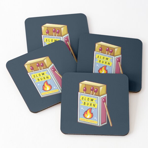 Item preview, Slow burn bookish trope - matchbox designed and sold by Neadoodles.