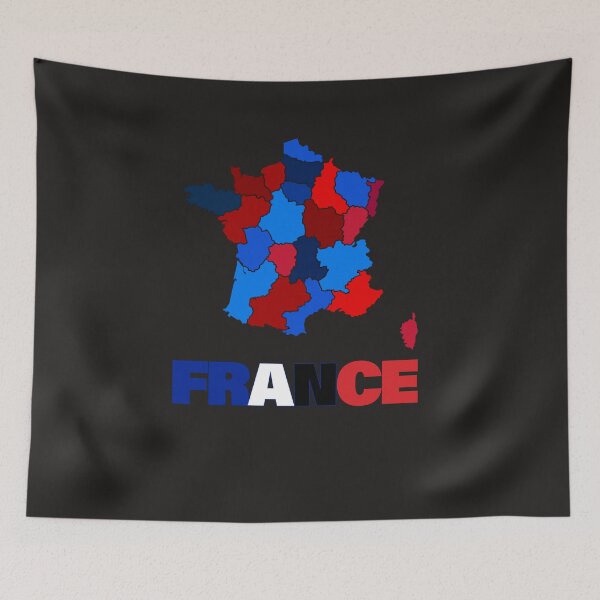 Item preview, France Flag Map designed and sold by AnimalsDH305.
