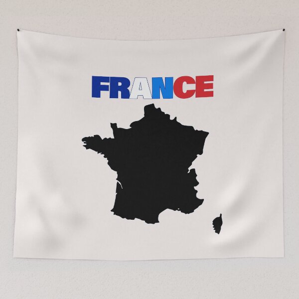 Item preview, France Flag Map designed and sold by AnimalsDH305.