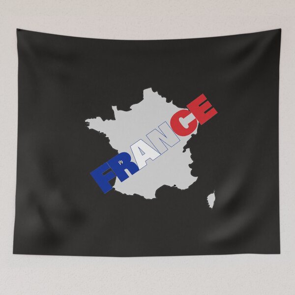 Item preview, France Flag Map designed and sold by AnimalsDH305.