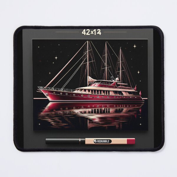 Item preview, Crimson Yacht: Modern Romance Traditional Style designed and sold by ByDigitalDream.