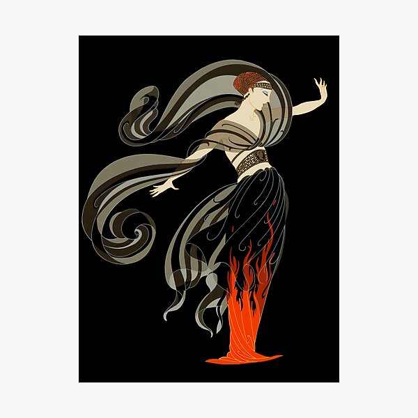 Item preview, Erté - Flames of Love designed and sold by elektronen.