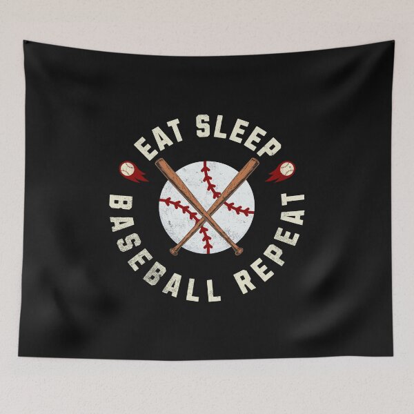Item preview, Eat Sleep Baseball Repeat  designed and sold by ZeptepiTrends.