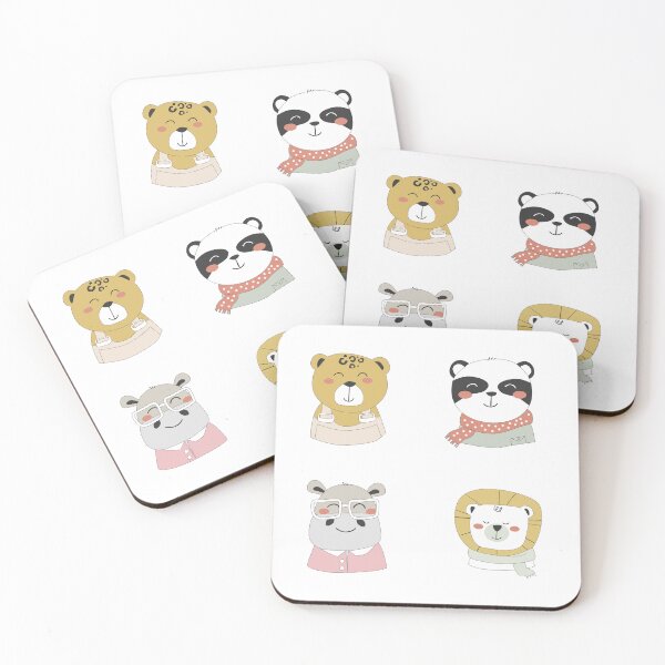 Item preview, beautiful animal faces in winter designed and sold by huape.