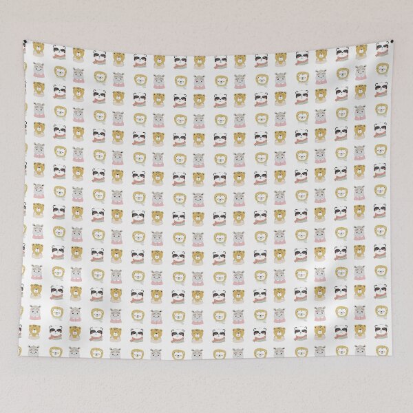 Item preview, beautiful animal faces in winter designed and sold by huape.