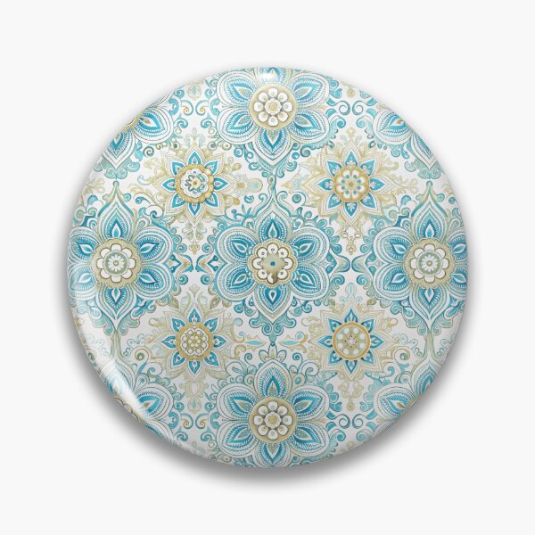 Item preview, Phoenician seamless pattern turquoise color vector illustration designed and sold by fotoryum.