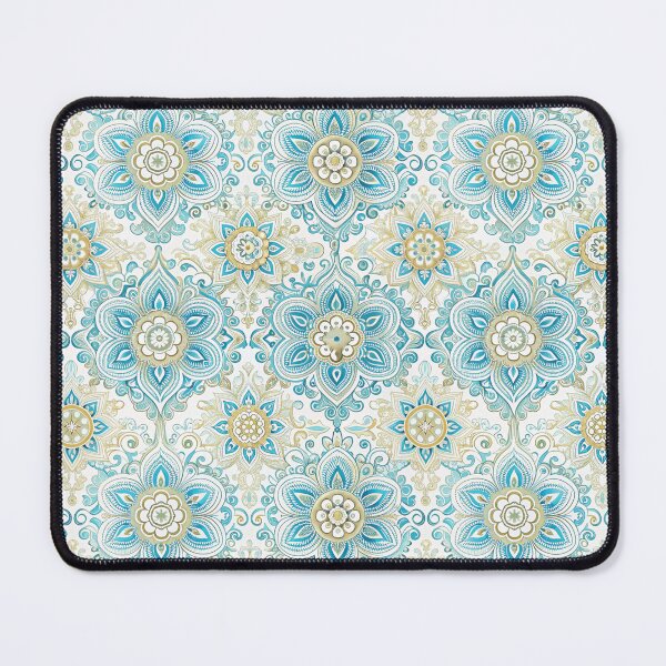 Item preview, Phoenician seamless pattern turquoise color vector illustration designed and sold by fotoryum.