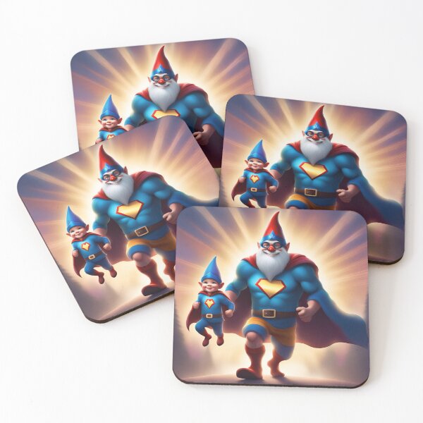 Item preview, A Father's Day Gnome as a superhero dad designed and sold by PrintCreations9.