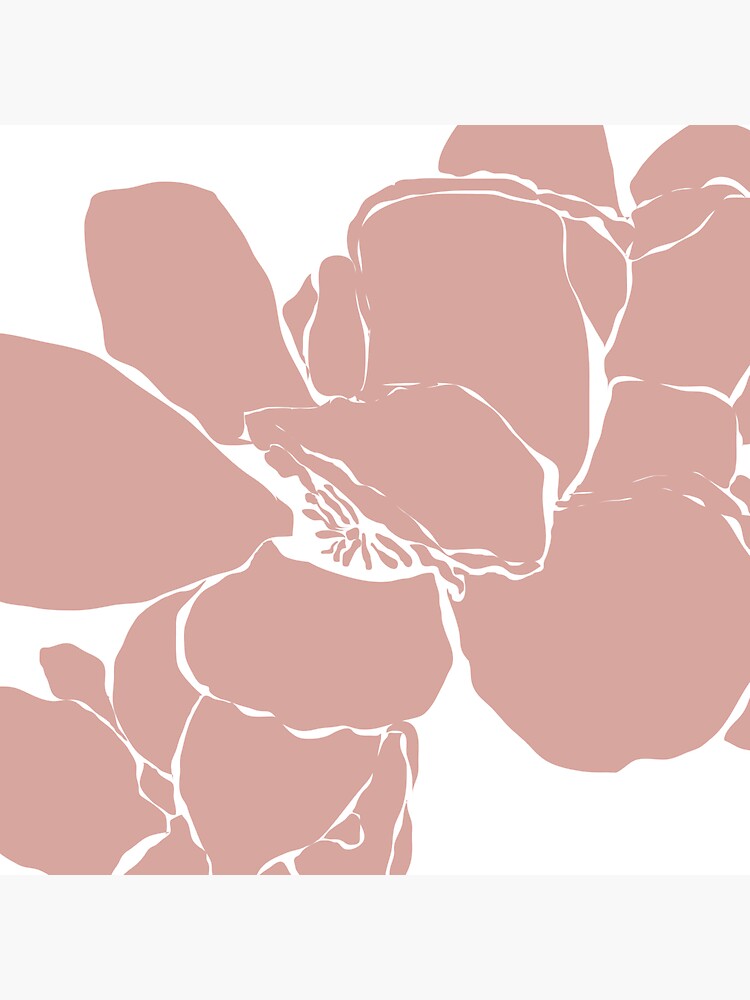 Thumbnail 3 of 3, Sticker, Frangipani 2 in Dusty Pink designed and sold by naomicrain.