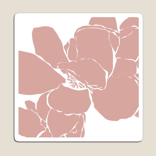 Frangipani 2 in Dusty Pink Magnet
