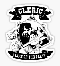 Cleric Life of the Party Hoodie for Men Women and Kids Sticker