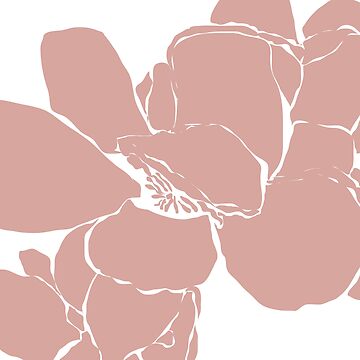 Artwork thumbnail, Frangipani 2 in Dusty Pink by naomicrain