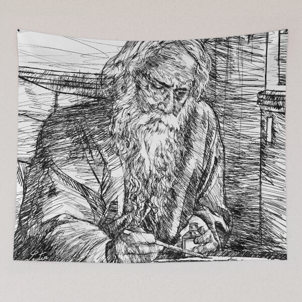 Item preview, TAGORE - ink portrait .1 designed and sold by lautir.