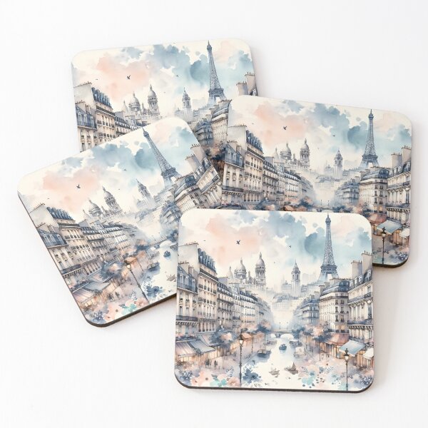 Item preview, Watercolor - Paris lanscape  designed and sold by AnchiyaStudio.