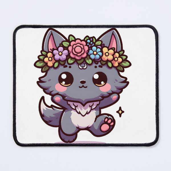 Item preview, Kawaii Precious Werewolf: A Flower Crown designed and sold by CanvasCutie.