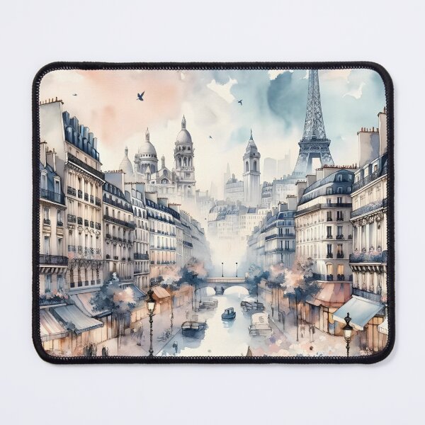Item preview, Watercolor - Paris lanscape designed and sold by AnchiyaStudio.
