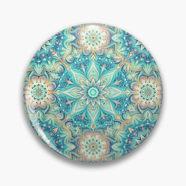 Item preview, Phoenician seamless pattern turquoise color vector illustration designed and sold by fotoryum.