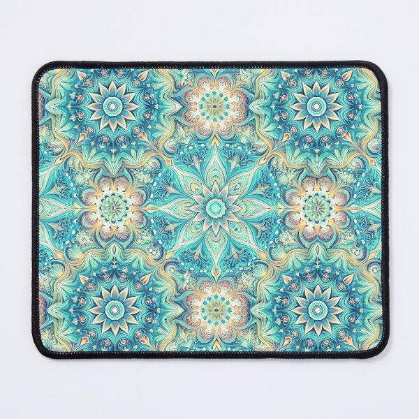 Item preview, Phoenician seamless pattern turquoise color vector illustration designed and sold by fotoryum.