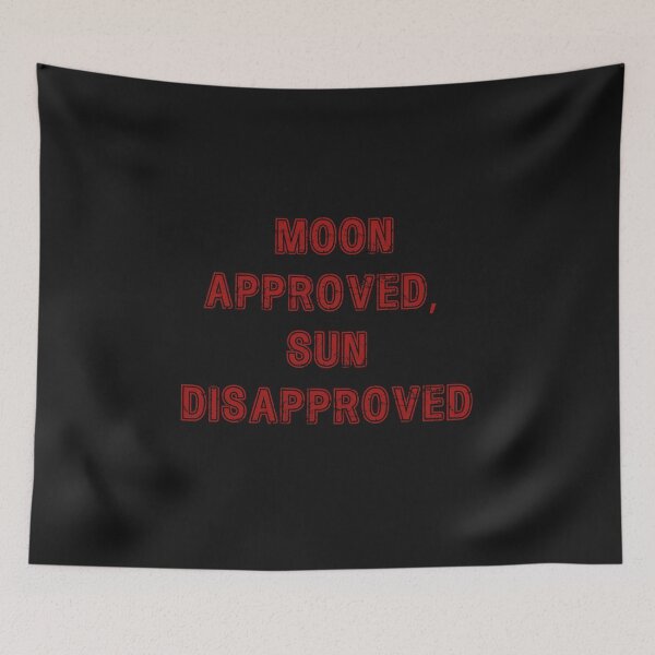 Item preview, moon approved sun disapproved designed and sold by Harmatija Studio.
