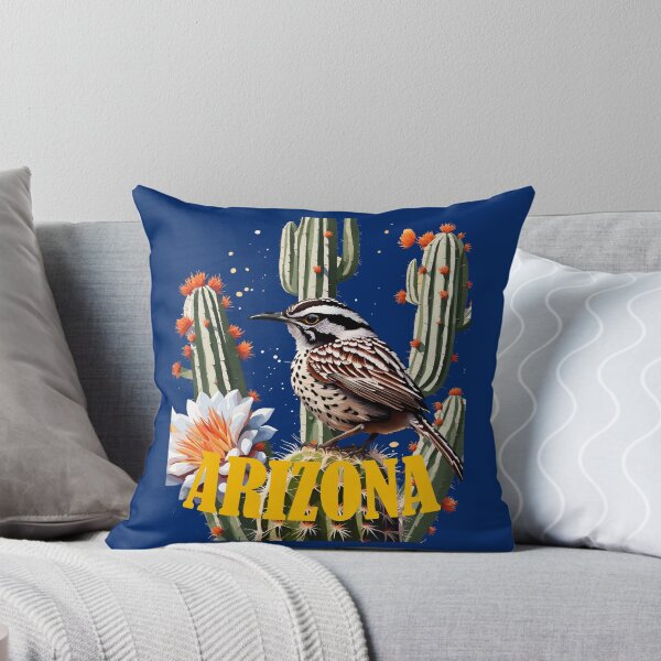 Item preview, Arizona Cactus Wren Surrounded By Cactus Blossom designed and sold by taiche.