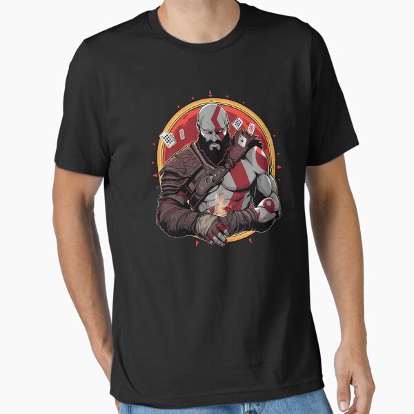 Vista previa del artículo con la obra «Kratos juega al póquer», diseñado y vendido por sstevensnogos.