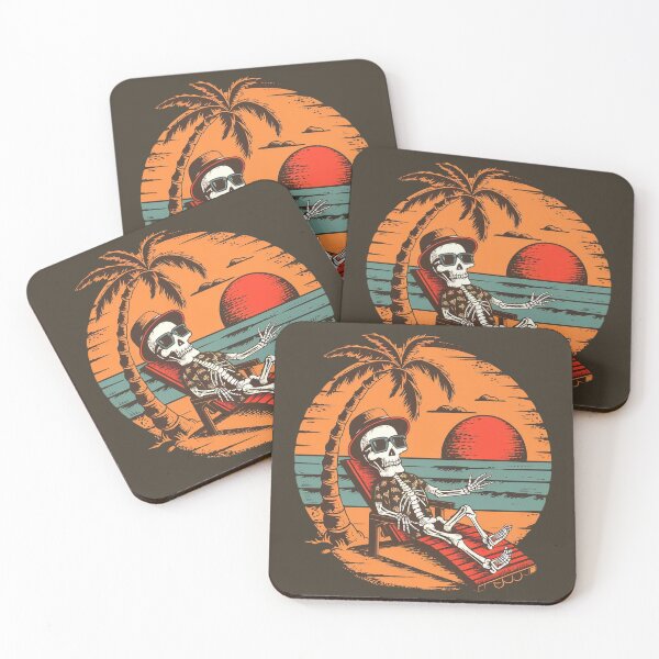 Item preview, Skeleton Relaxing on a Beach designed and sold by NiRia Spot.